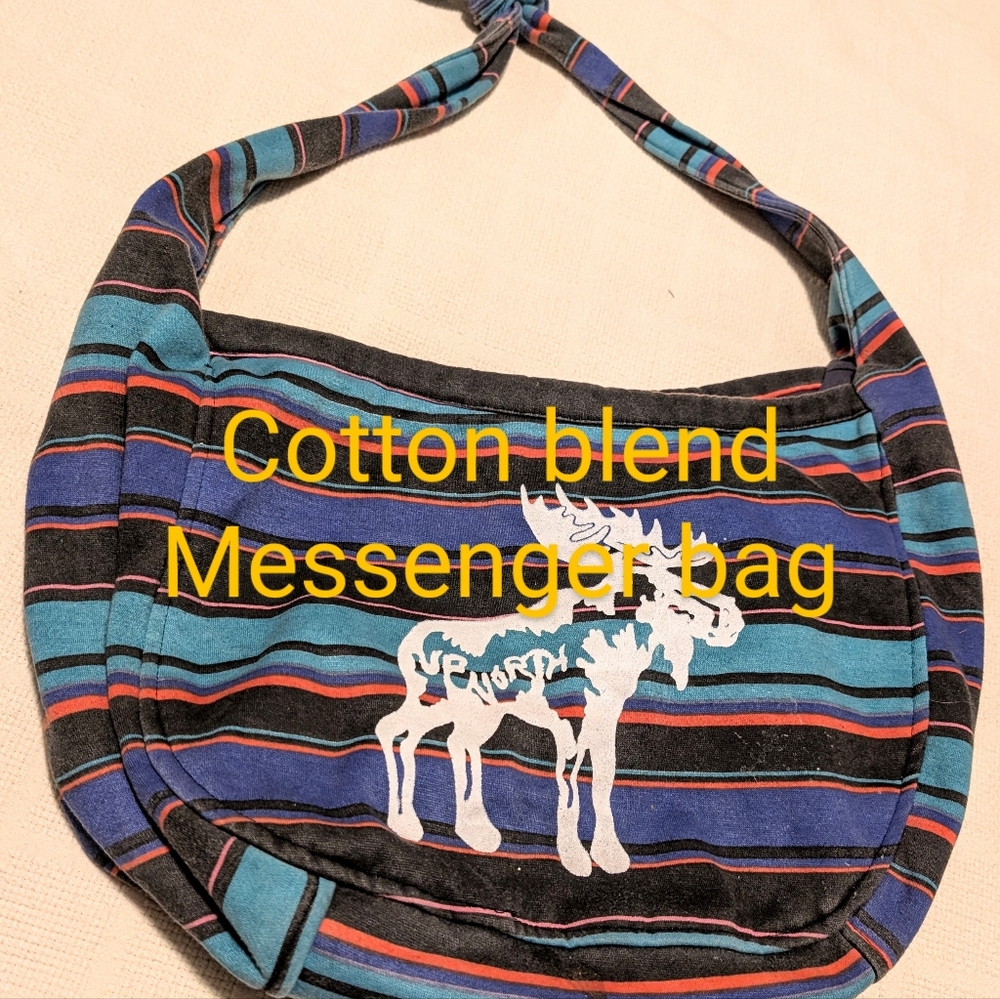 Up north moose messenger bag